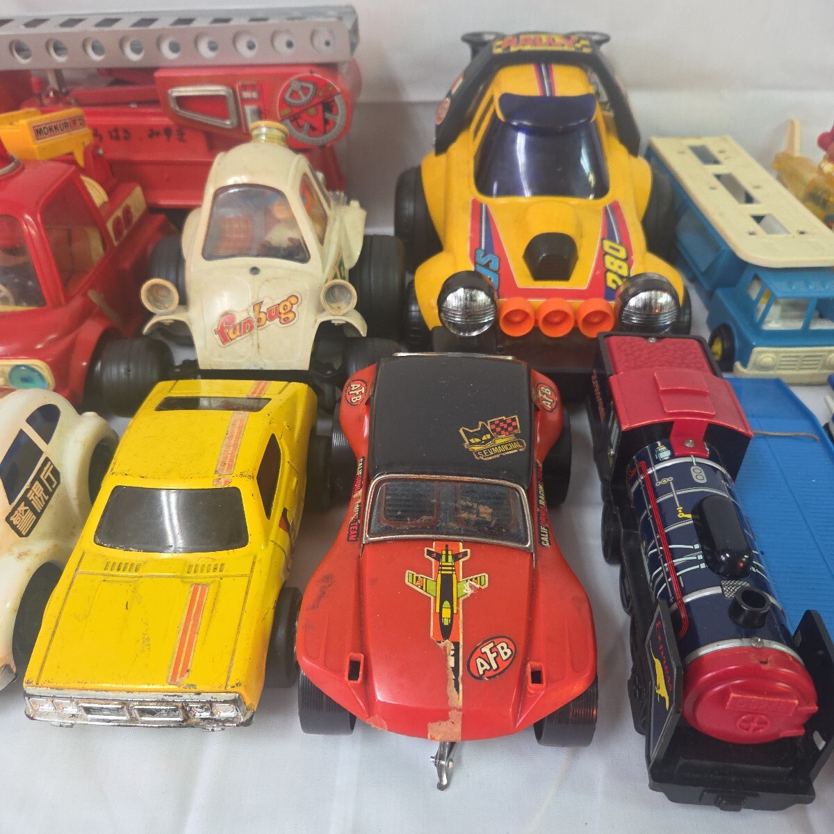 266 Showa Retro жестяная пластина производства? пластиковый игрушка транспортное средство суммировать подлинная вещь 