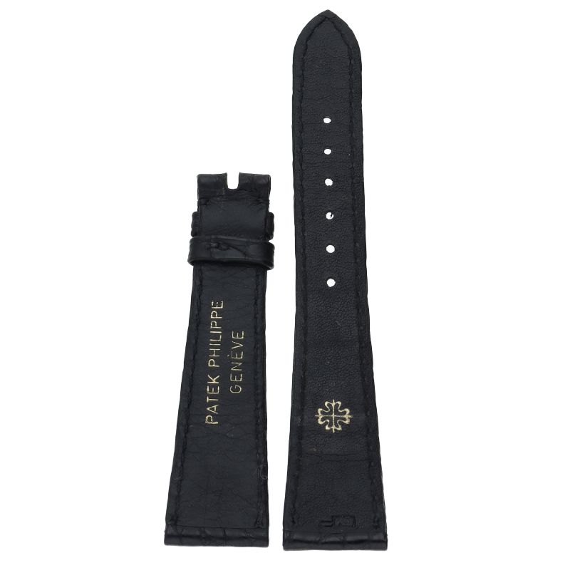 パテック フィリップ パテックフィリップ 革ベルト 19mm-14mm クロコダイル メンズ時計 美品 中古_画像3