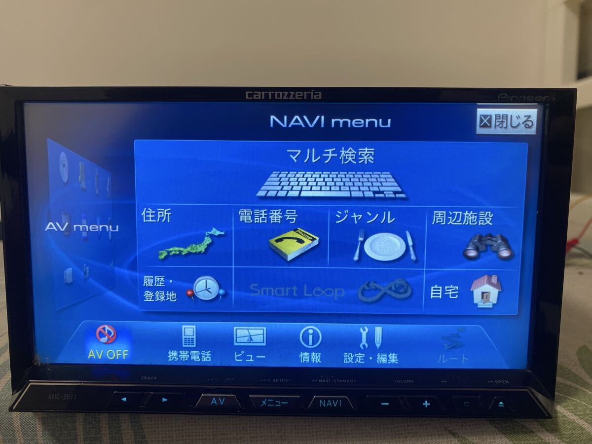 ★Carrozzeria PioneerカーナビAVIC-ZH77★地図2020年_画像4
