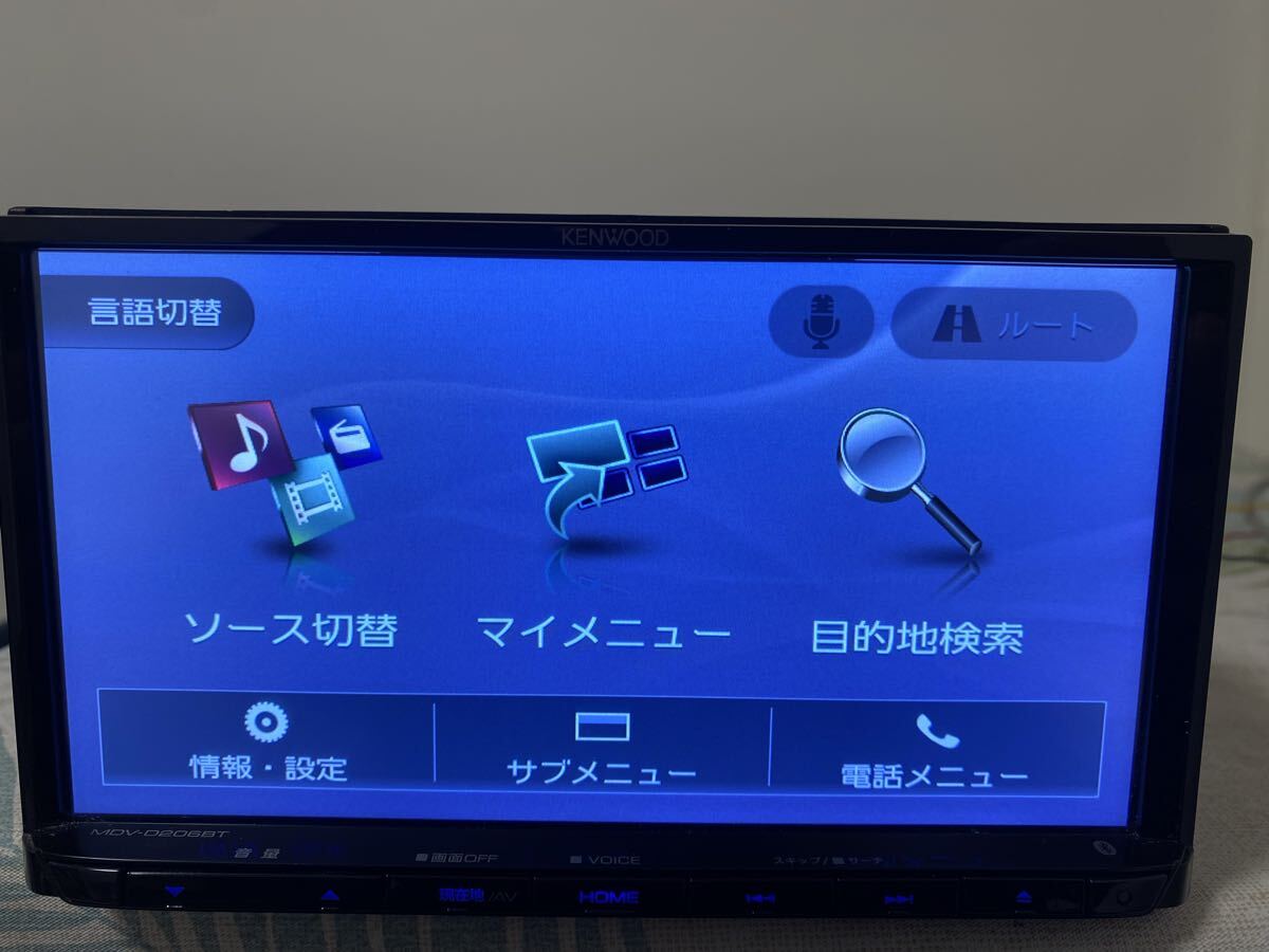 ★KENWOODカーナビMDV-D206BT★地図データ2018年 ケンウッド_画像4