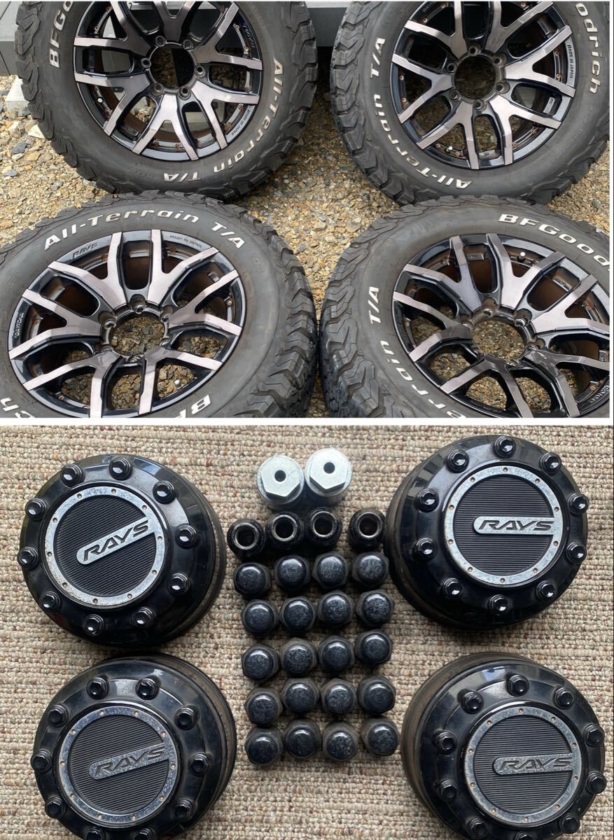 ★ RAYSレイズDAYTONAデイトナFDX-F6 17インチ★ タイヤBFGOODRICH ALL-TERRAIN　L/T 265/65R17★中古タイヤホイール付き４本セット_画像4