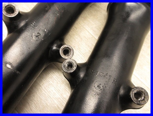 !*5S599 GSX400E GK53CD передняя вилка изгиб нет 140