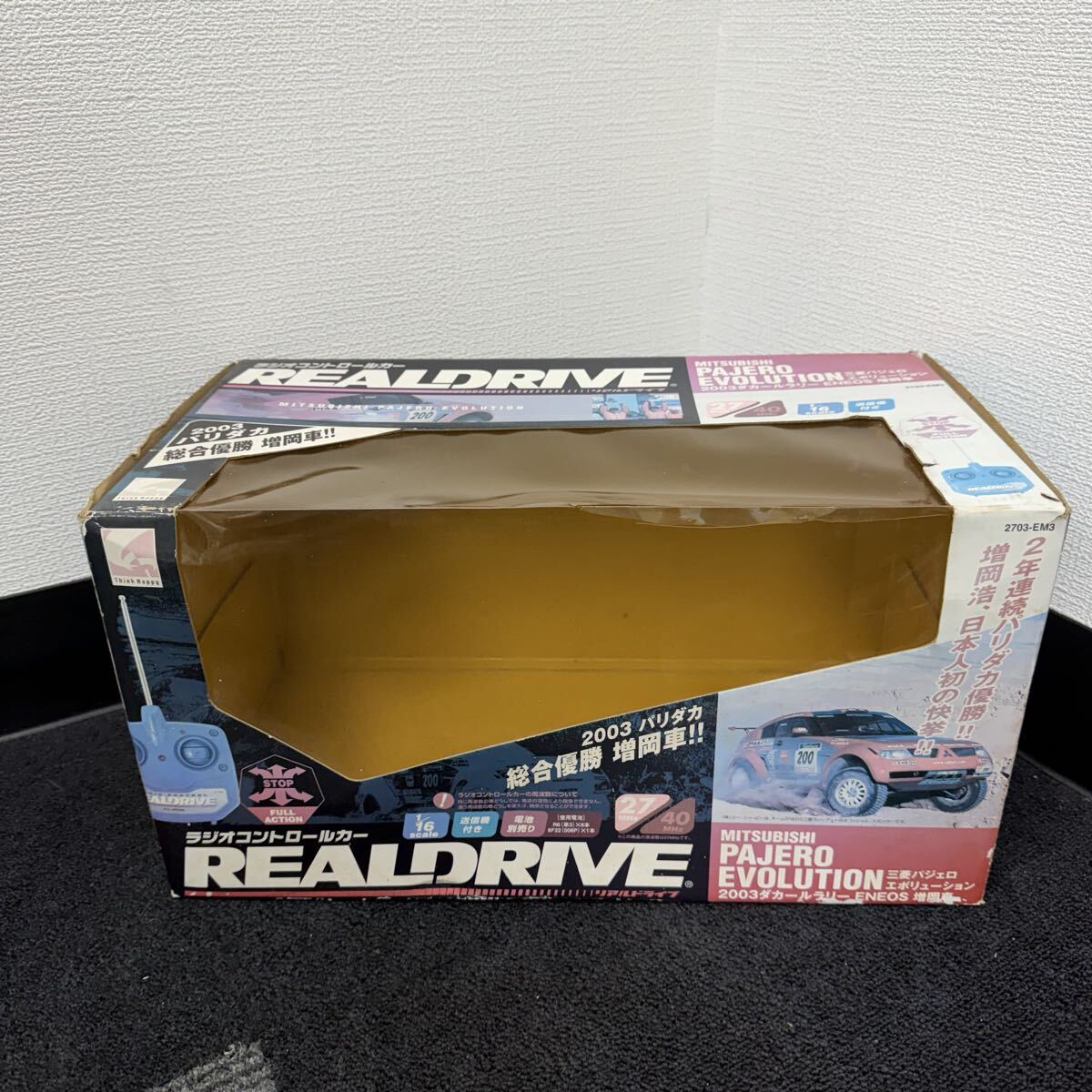 1 иен ~ 10S REALDRIVE радиоконтроллер Mitsubishi Pajero Evolution 2003 Dakar Rally ENEOS больше холм машина радио контроль машина работоспособность не проверялась 143