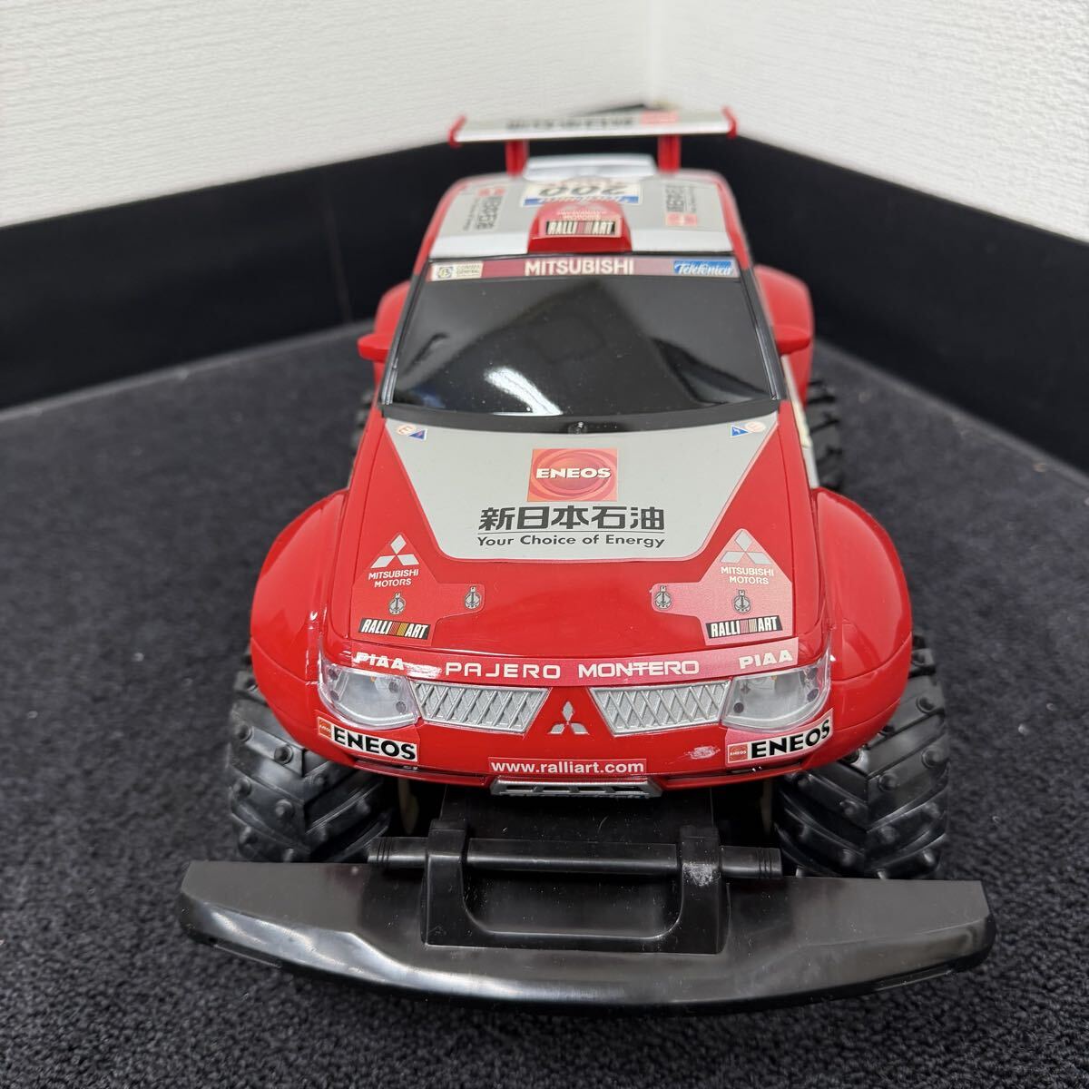 1 иен ~ 10S REALDRIVE радиоконтроллер Mitsubishi Pajero Evolution 2003 Dakar Rally ENEOS больше холм машина радио контроль машина работоспособность не проверялась 143