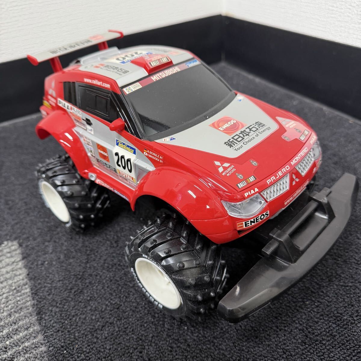1 иен ~ 10S REALDRIVE радиоконтроллер Mitsubishi Pajero Evolution 2003 Dakar Rally ENEOS больше холм машина радио контроль машина работоспособность не проверялась 143