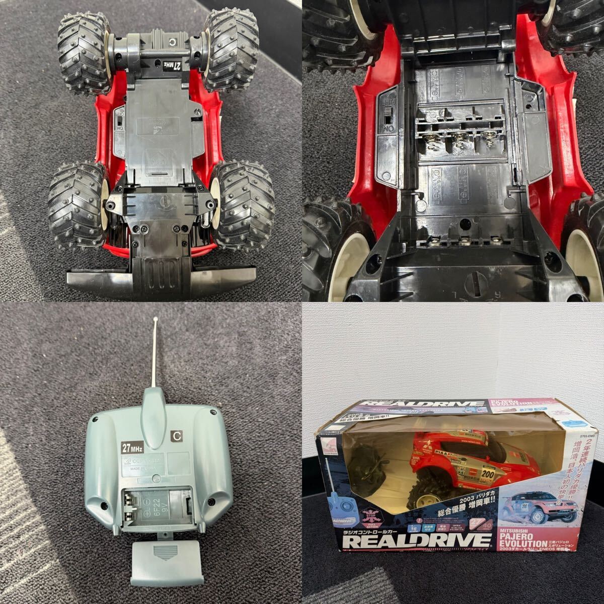 1 иен ~ 10S REALDRIVE радиоконтроллер Mitsubishi Pajero Evolution 2003 Dakar Rally ENEOS больше холм машина радио контроль машина работоспособность не проверялась 143