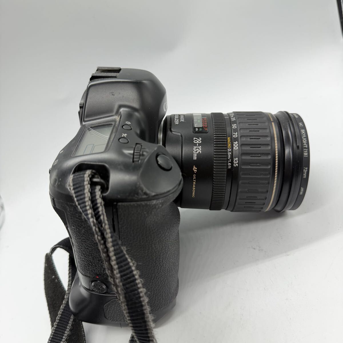 1 иен ~ 11A Canon EOS-1N однообъективный зеркальный пленочный фотоаппарат Canon работоспособность не проверялась линзы 28-135.1:3.5-5.6 Vintage камера коллекция 19