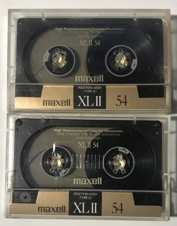  кассетная лента maxell XLⅡ54 Hi Posi TYPEⅡ коготь есть 2 шт. комплект 