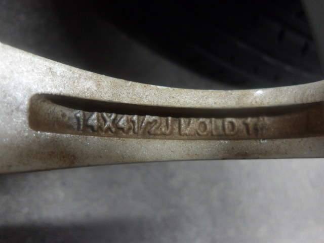 LYZER アルミ ホイール 14インチ 14X4.5J +45 4H PCD100・2024年製 155/65R14 BluEarth-Es ES32 タイヤ付 4本_画像2