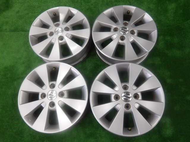 MH23S ワゴンR 純正 14インチ 14X4.5J +45 アルミ ホイール 4本_画像1