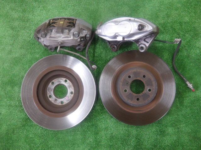 HV37 スカイライン 純正 フロント 対向 キャリパー 355mm ローター左右 アケボノ akebono 曙_画像1