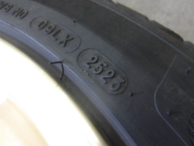 スバル RAYS OP? 純正 ゴールド アルミホイール 17インチ 17X7J+55 5H PCD100・2023年製 215/45R17 タイヤ付 4本_画像4