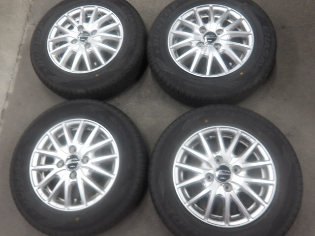 SCHNEDER MiD アルミ ホイール 13インチ 13X4J +43 4H PCD100 JWL-T・2024年製 145/80R13 ENASAVE タイヤ付 4本_画像1