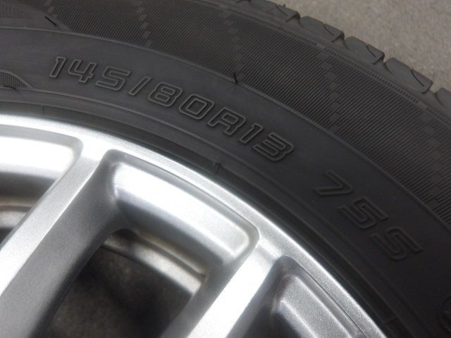 SCHNEDER MiD アルミ ホイール 13インチ 13X4J +43 4H PCD100 JWL-T・2024年製 145/80R13 ENASAVE タイヤ付 4本_画像4