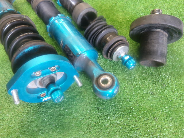 L275S ミラ 車高調 IDEAL フルタップ 減衰調整付き フロントピロアッパー/キャンバー調整付 2WD KF-VE NA リヤに欠品あり_画像4