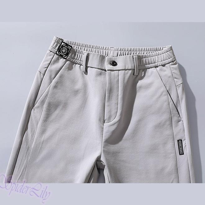 【セール中】通気性 カジュアル パンツ XL グレー ポケット無し ズボン ゴルフ 高品質_画像6