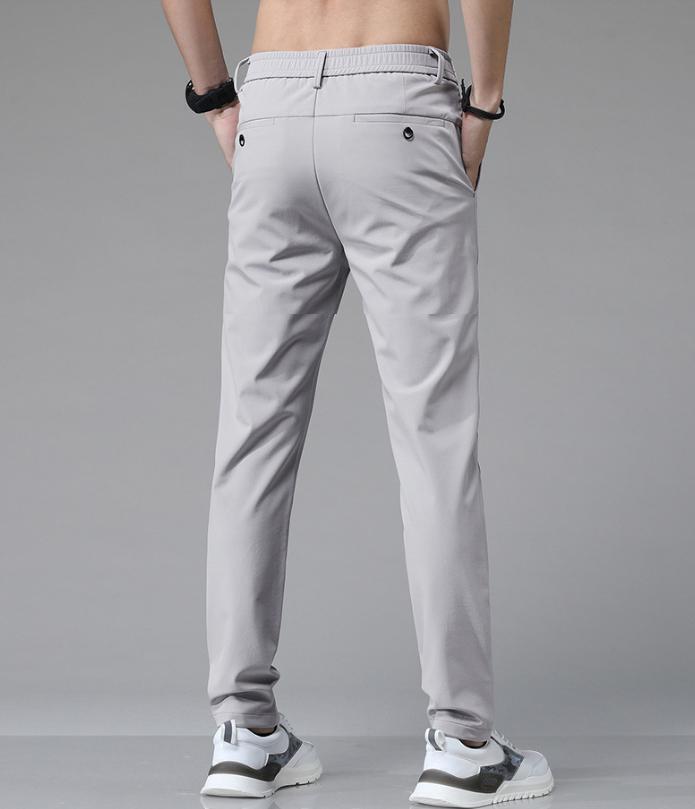 セール中 通気性 カジュアル パンツ Sサイズ グレー ロング 仕事 ズボン ゴルフ 高品質 小さめ サイズ_画像2
