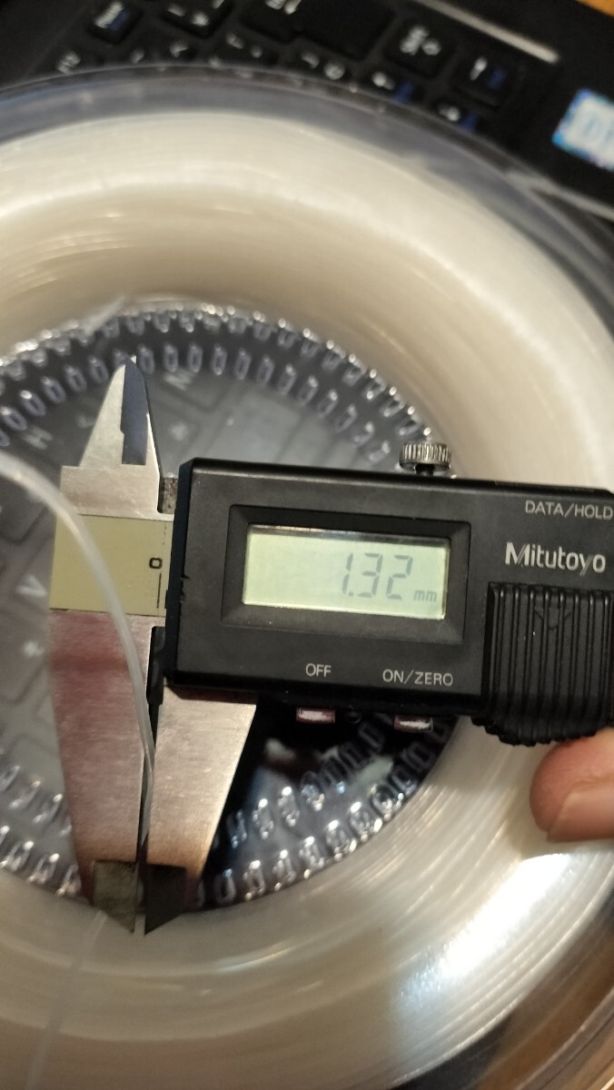 最強コスパ硬式テニス用ナイロンストリング16　テニスガット1.32mm　ホワイト200mロール_画像2