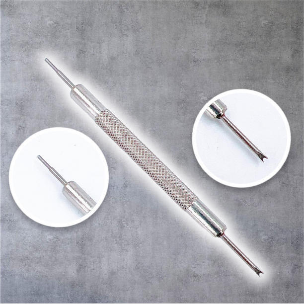 時計バンド ベルト 交換 工具 パーツ 修理 バネ棒外し 2本セット 腕時計 セルフ修理 交換 ベルト調整 腕時計バンド調整 時計修理工具セット_画像5