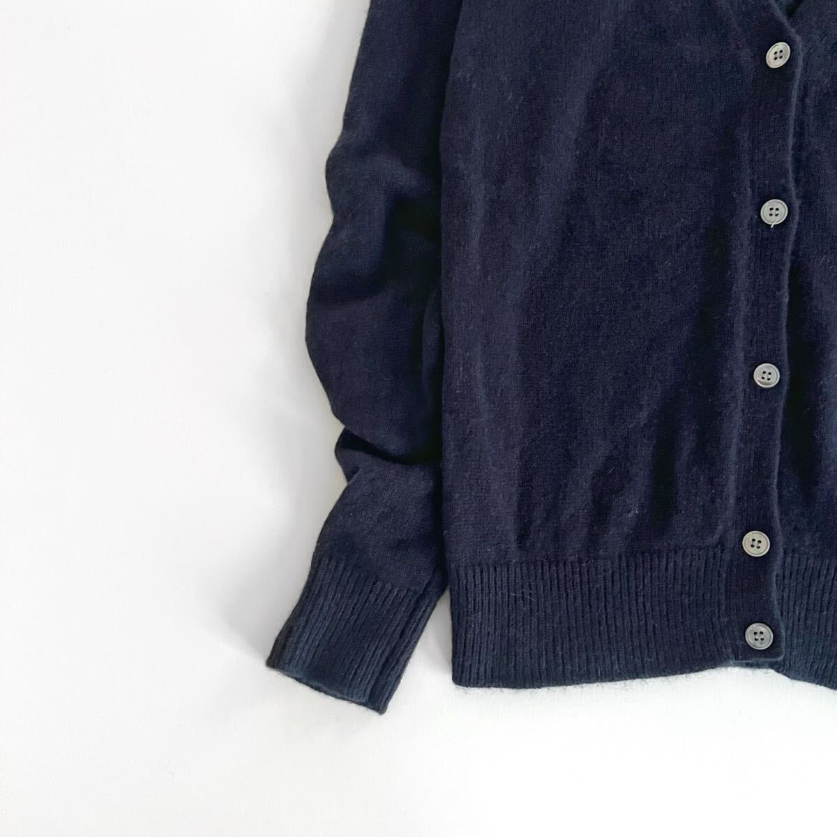 Theory セオリー カシミヤ100% ニットカーディガン ネイビー レディースSサイズ_画像4