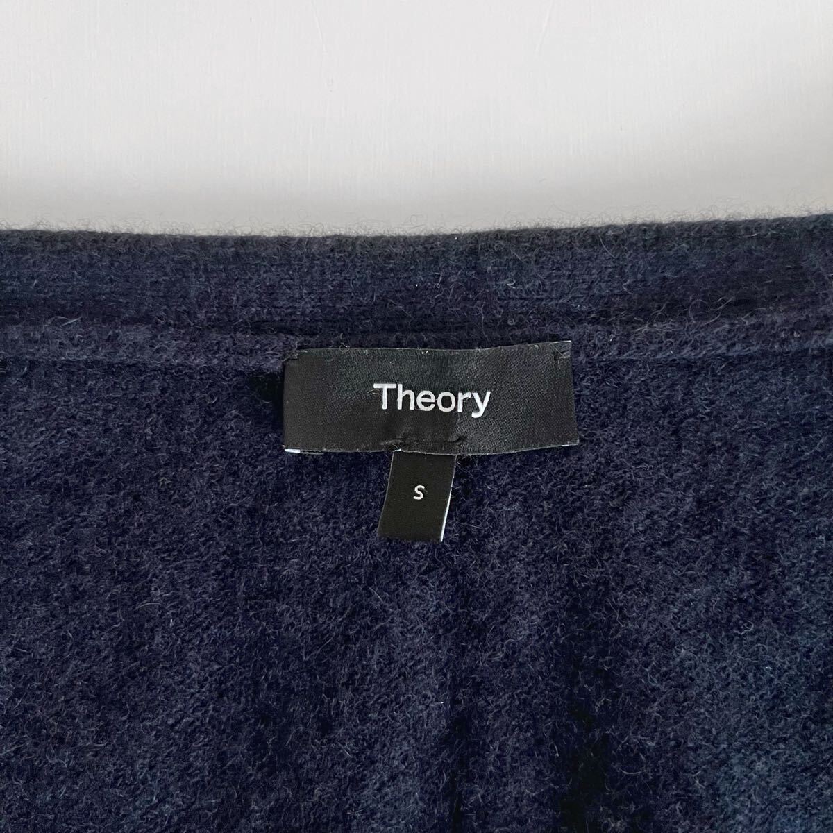 Theory セオリー カシミヤ100% ニットカーディガン ネイビー レディースSサイズ_画像7