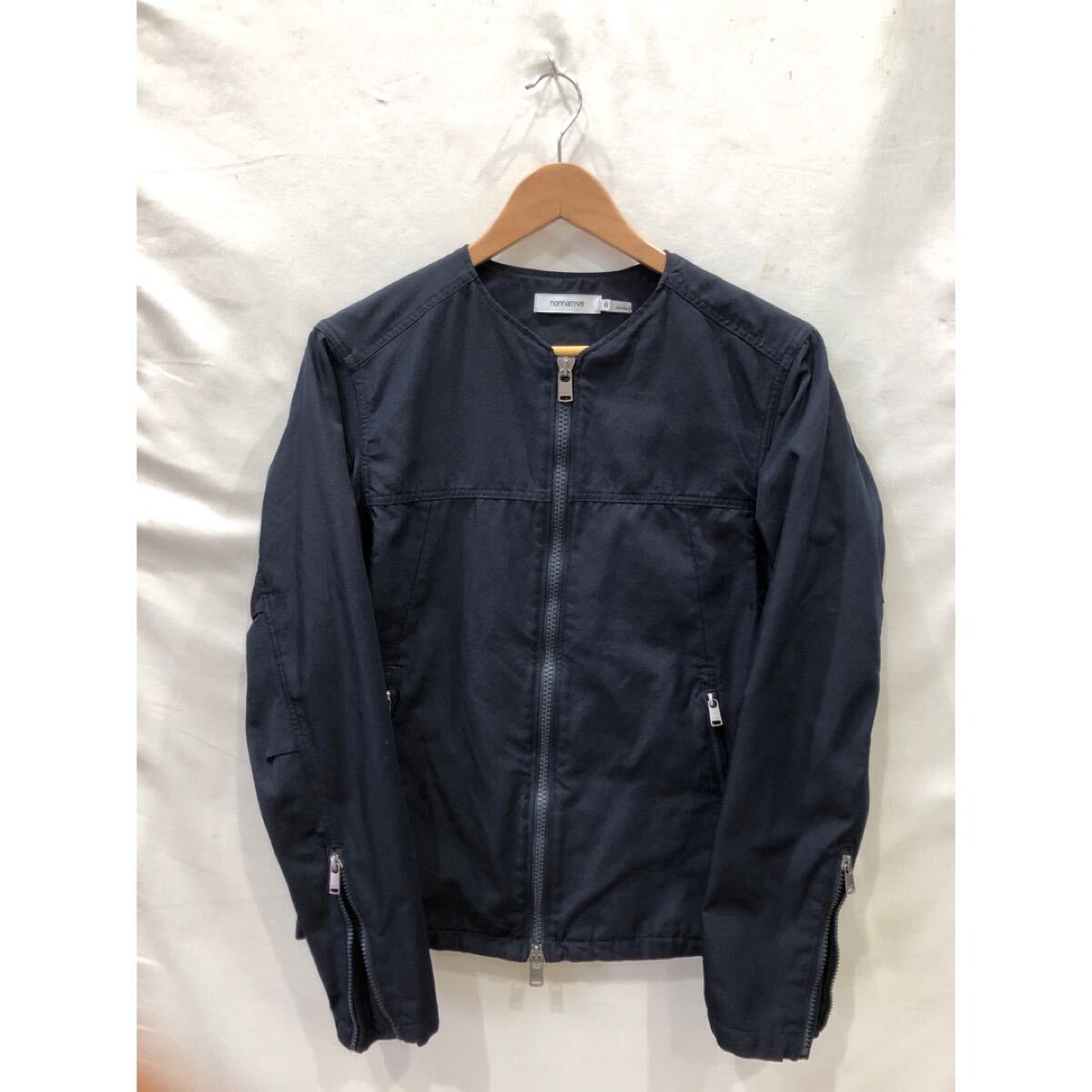20251109【nonnative】RIDER BLOUSON SHAPE MEMORY POLY TWILL ノンネイティブ ライダースブルゾンSIZE0 nn-j3914 ジャケット ダブルジップ_画像1