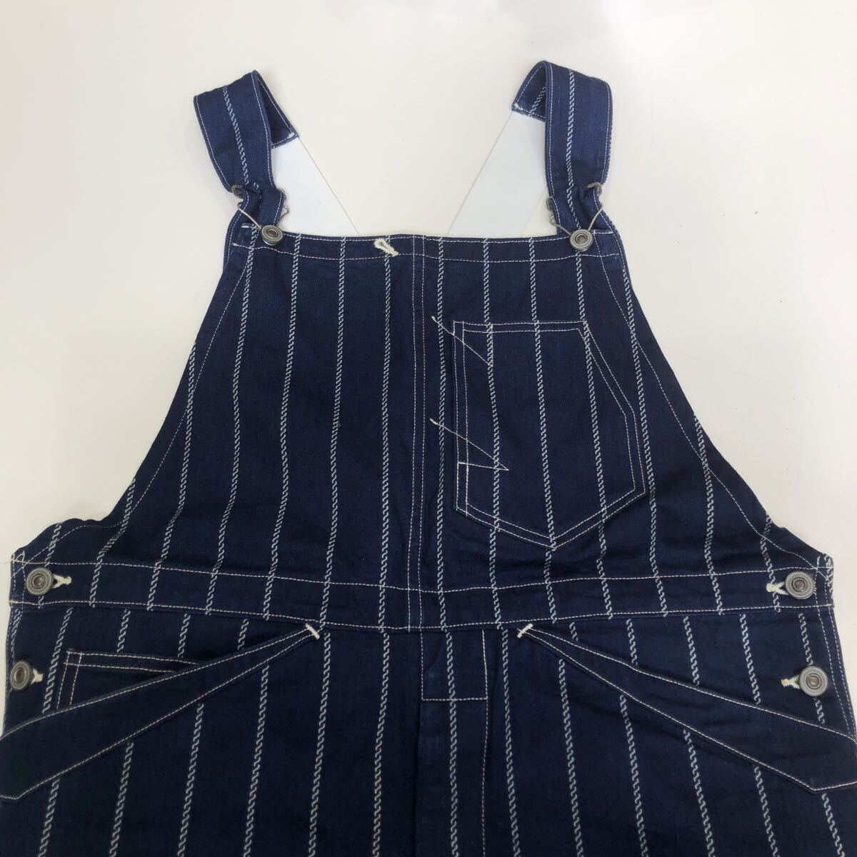 ts20251111【DAPPER'S】ダッパーズ LOT1273 Classical Railroader Overalls WABASH ROPE STRIPE クラシカル レイルローダーオーバーオール _画像3