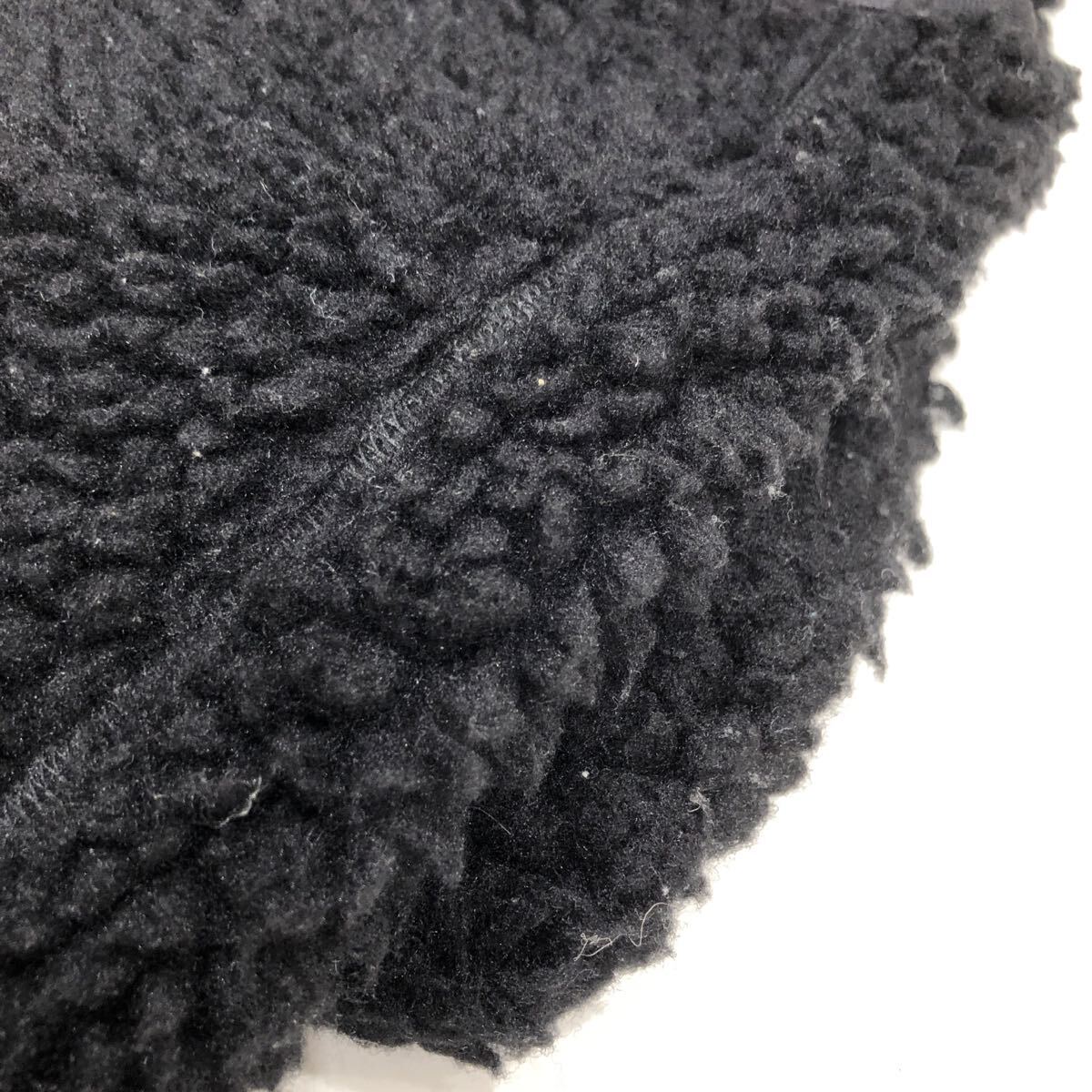 ts20251111【HYKE】ハイク FAUX SHEARING JACKET ボアジャケット 242-17490 アウター S 黒 ブラック フリース_画像8