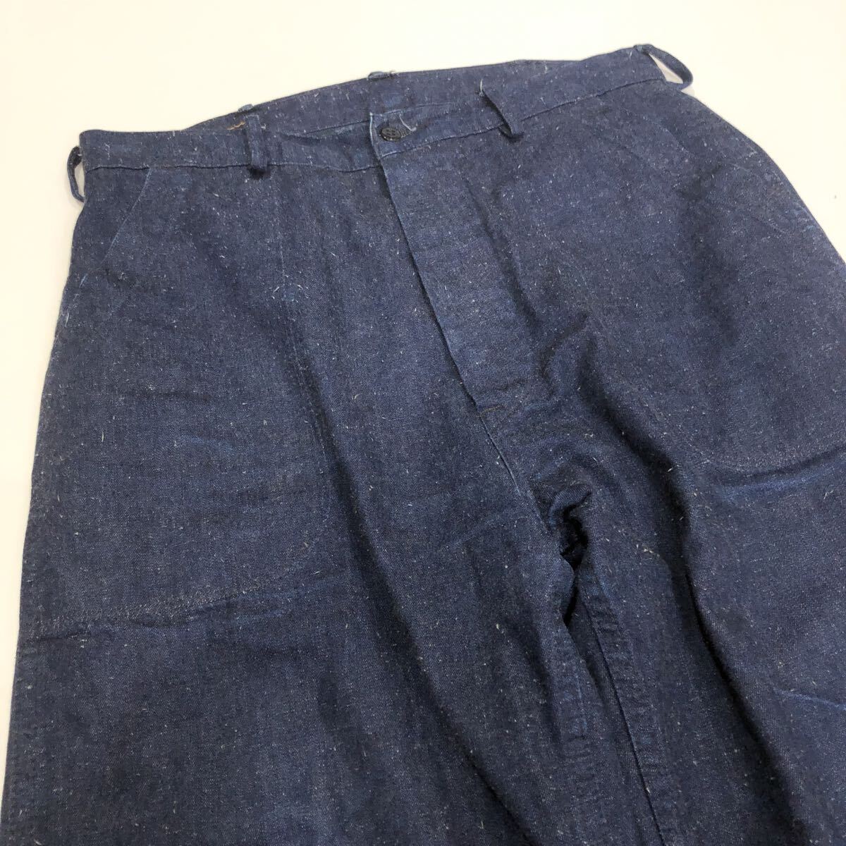 ts20251117【TCBjeans】ティーシービージーンズ ボトム 32 デニム インディゴ デッキパンツ _画像3