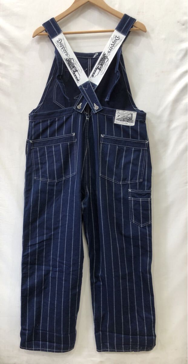 ts20251111【DAPPER'S】ダッパーズ LOT1273 Classical Railroader Overalls WABASH ROPE STRIPE クラシカル レイルローダーオーバーオール _画像2