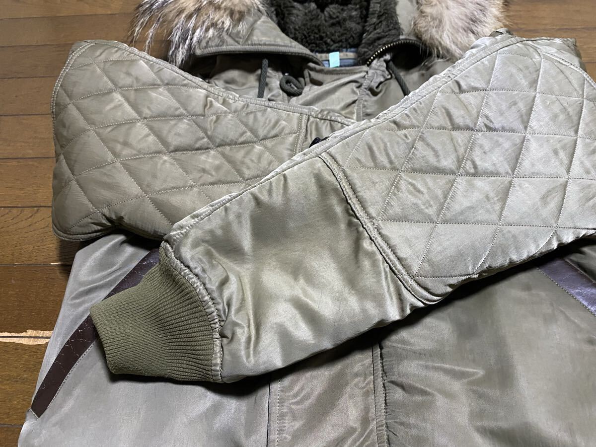 SKULL FLIGHT N-2A スカルフライト size 36 クリーニング済み　バイカー　フライトジャケット　ミリタリー　アメカジ　リアルファー_画像4