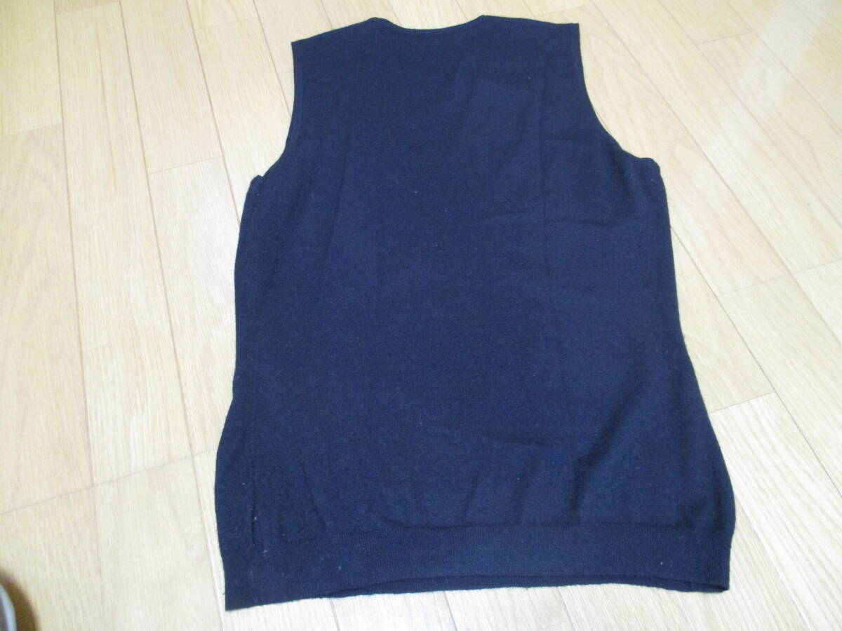 ヴェルサーチ★婦人用＜カシミア・ベスト＞★40　黒_画像2