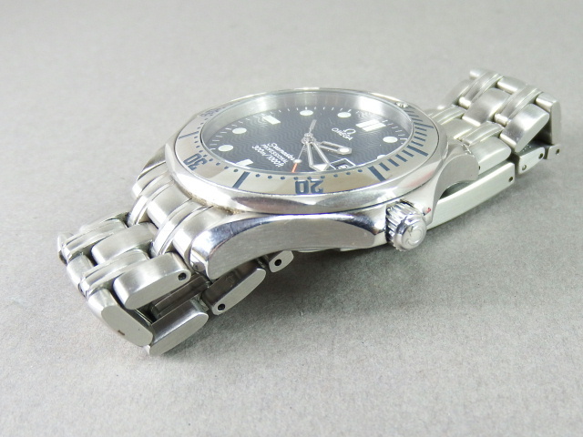 ■■オメガ OMEGA Ω シーマスター プロフェッショナル 300M メンズ腕時計 SS QZ クオーツ ベルト付 ネイビー文字盤■■_画像3