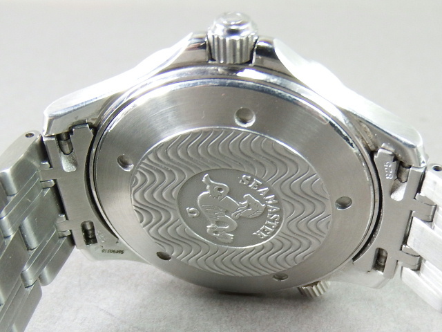 ■■オメガ OMEGA Ω シーマスター プロフェッショナル 300M メンズ腕時計 SS QZ クオーツ ベルト付 ネイビー文字盤■■_画像7