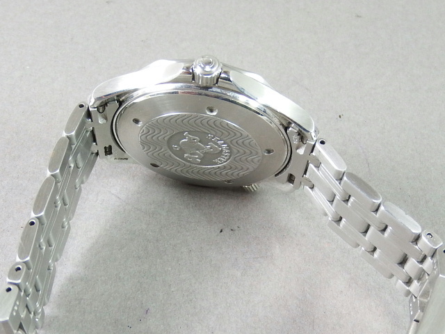 ■■オメガ OMEGA Ω シーマスター プロフェッショナル 300M メンズ腕時計 SS QZ クオーツ ベルト付 ネイビー文字盤■■_画像8