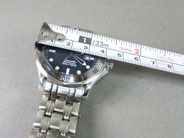 ■■オメガ OMEGA Ω シーマスター プロフェッショナル 300M メンズ腕時計 SS QZ クオーツ ベルト付 ネイビー文字盤■■_画像9