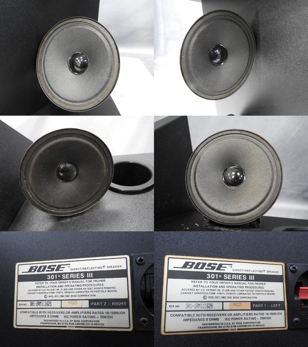 【C】BOSE 301 SERIES Monitor Speaker ボーズ 101378_画像4