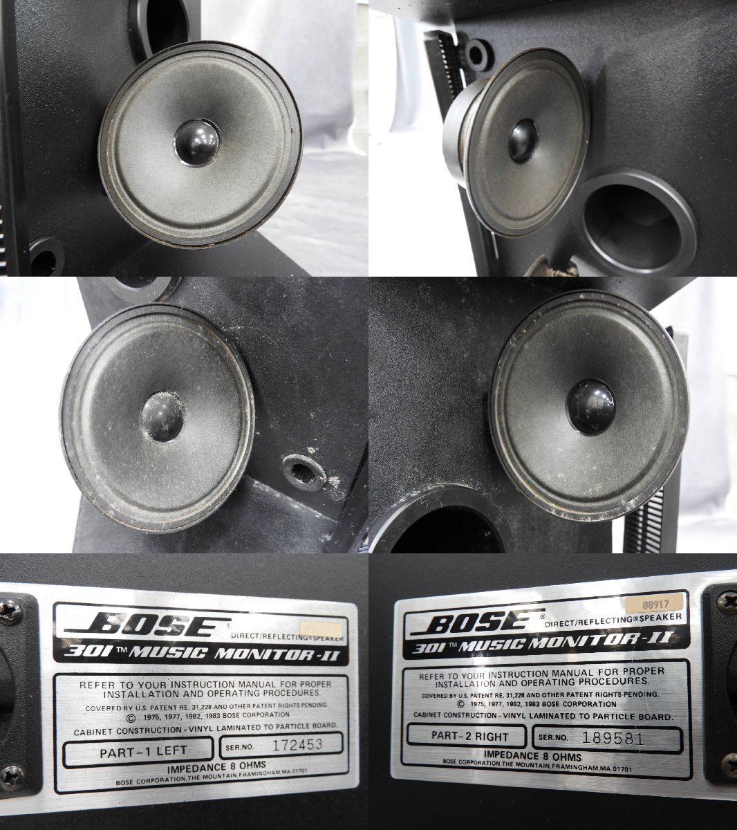 【D】BOSE 301 MUSIC MONITOR-II スピーカーペア ボーズ 101385_画像4