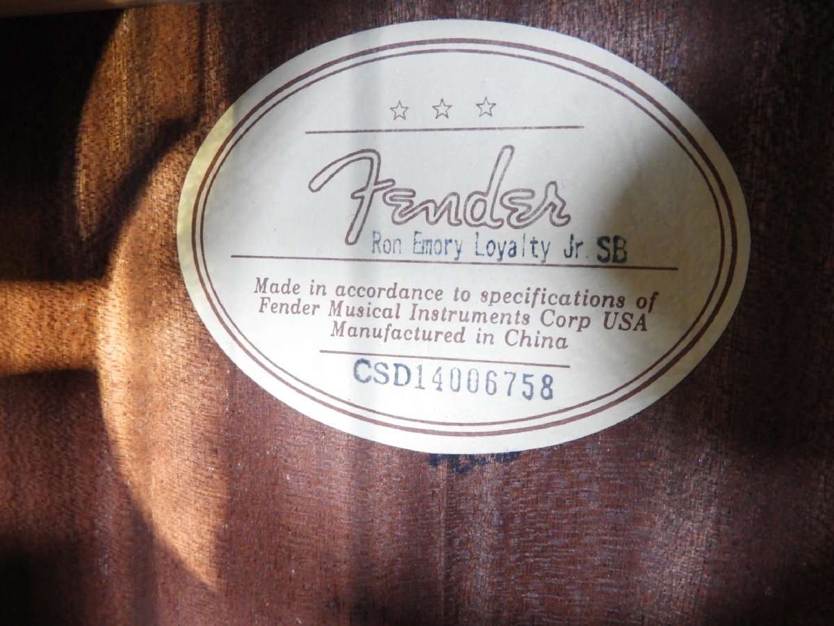 [C]FENDER Ron Eemory Loyalty Jr акустическая гитара #CSD14006758 крыло 058980
