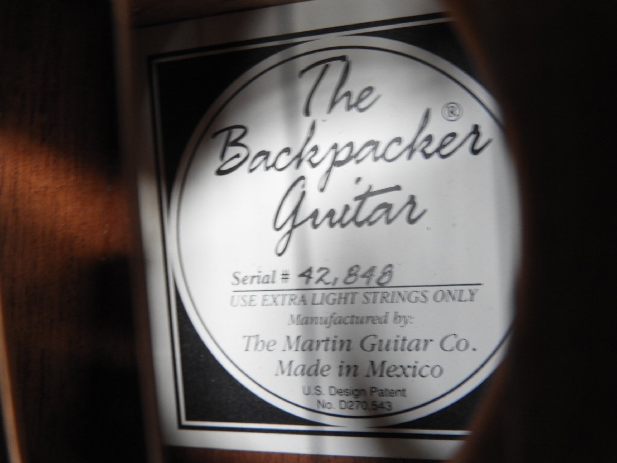 [C]MARTIN The Backpacker Guitar акустическая гитара #42848 Martin 059386