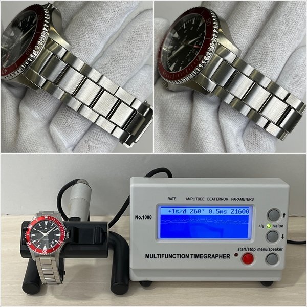 HAMILTON ハミルトン カーキ ネイビー スキューバ オート H824050 H82405130 メンズ腕時計 AT 自動巻き デイト 箱/コマ/保証書付き 極美品_画像9