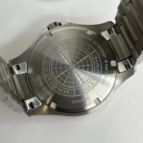 HAMILTON ハミルトン カーキ ネイビー スキューバ オート H824050 H82405130 メンズ腕時計 AT 自動巻き デイト 箱/コマ/保証書付き 極美品_画像7