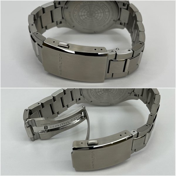 HAMILTON ハミルトン カーキ ネイビー スキューバ オート H824050 H82405130 メンズ腕時計 AT 自動巻き デイト 箱/コマ/保証書付き 極美品_画像6