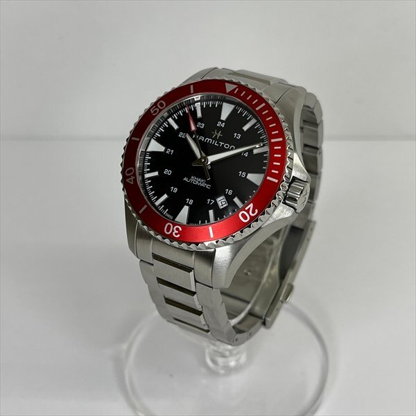 HAMILTON ハミルトン カーキ ネイビー スキューバ オート H824050 H82405130 メンズ腕時計 AT 自動巻き デイト 箱/コマ/保証書付き 極美品_画像2