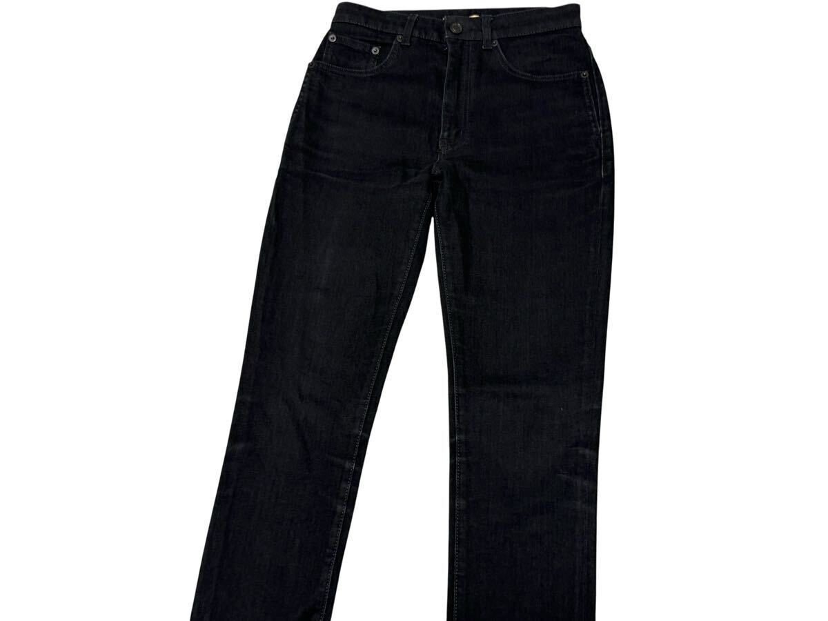 美品 サンローラン SAINT LAURENT スキニー デニムパンツ 名作 エディ期 ブラック 26 インチ メンズ 黒 パンツ スリム _画像3