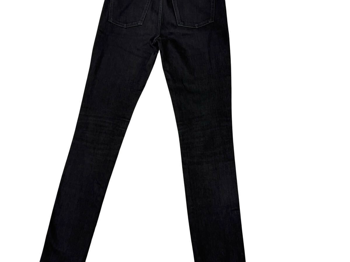 美品 サンローラン SAINT LAURENT スキニー デニムパンツ 名作 エディ期 ブラック 26 インチ メンズ 黒 パンツ スリム _画像5