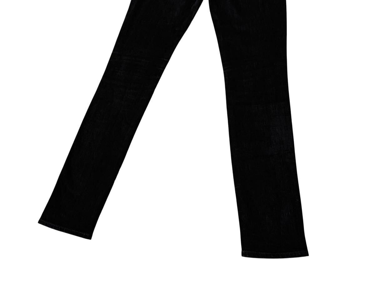 美品 サンローラン SAINT LAURENT スキニー デニムパンツ 名作 エディ期 ブラック 26 インチ メンズ 黒 パンツ スリム _画像8