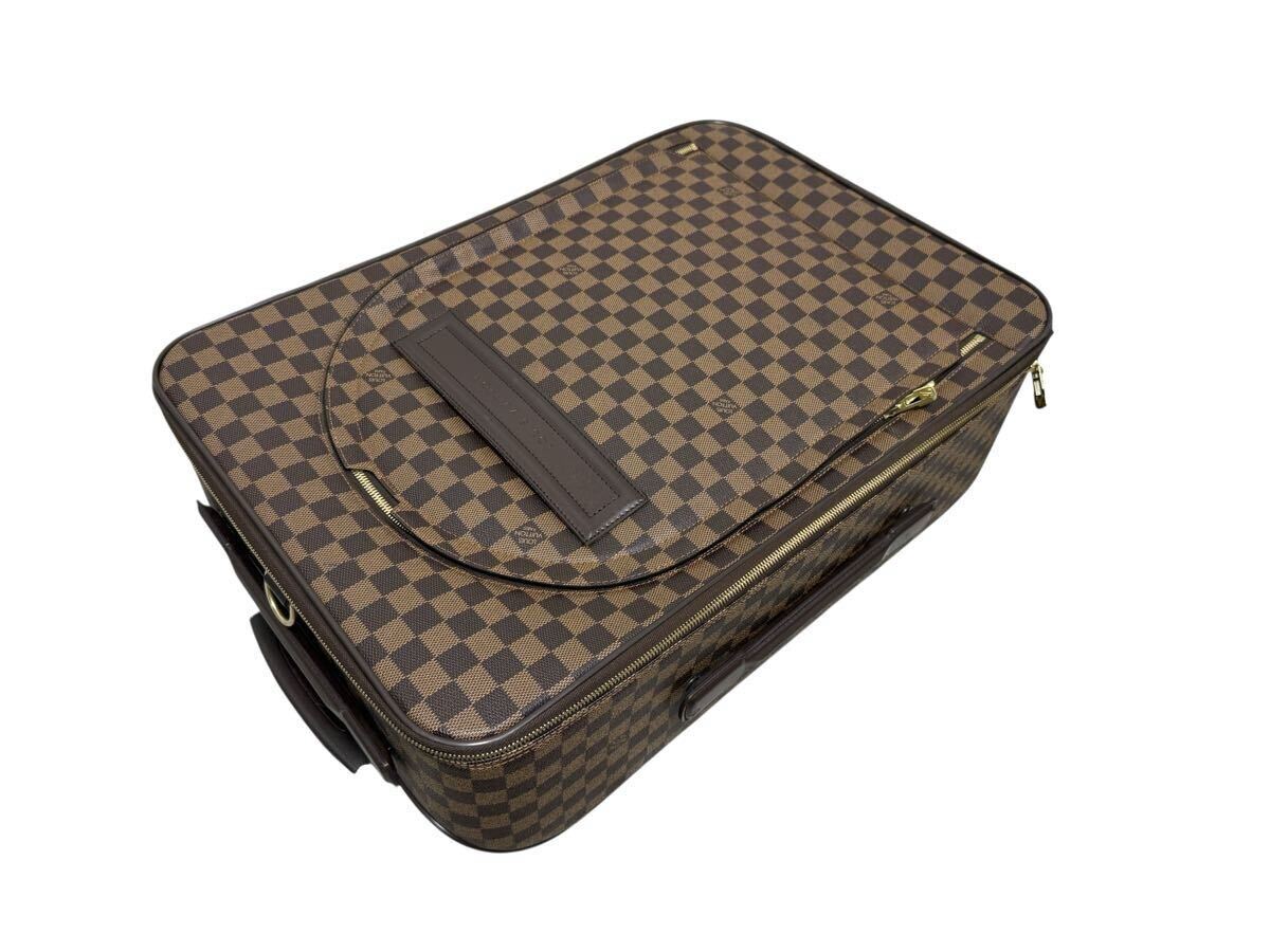 ■極美品■ルイヴィトン■ダミエ ペガス 55 N23294 レザー スーツケース キャリーケース バッグ 出張 旅行 トランク A4 メンズ _画像7
