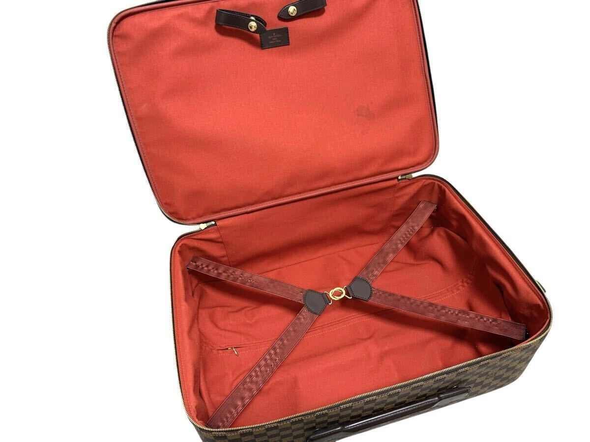 ■極美品■ルイヴィトン■ダミエ ペガス 55 N23294 レザー スーツケース キャリーケース バッグ 出張 旅行 トランク A4 メンズ _画像9
