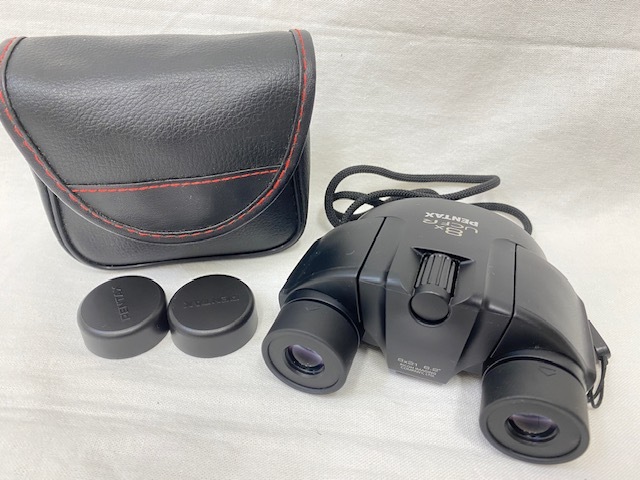【中古】双眼鏡 PENTAX ペンタックス UCF R 8×21 6.2° カバー ケース 付 現状渡し【10713】_画像1